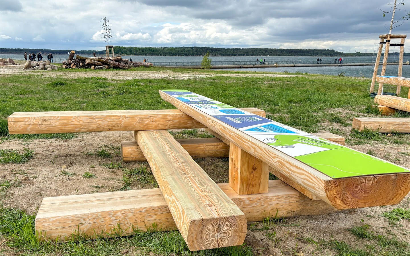 Naturinfopunkt am Sedlitzer See, Foto: Julia Kussatz, Lizenz: Zweckverband Lausitzer Seenland Brandenburg