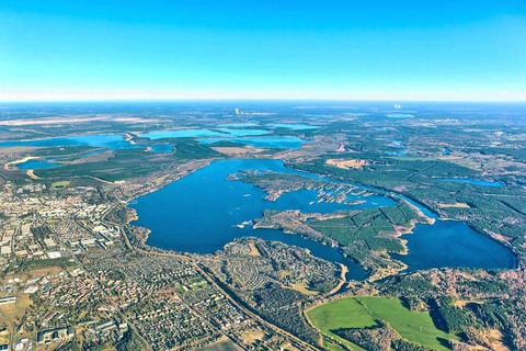 Luftaufnahme Senftenberger See, Foto: Scheack