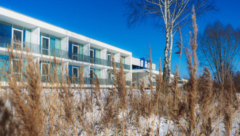 Strandhotel Senftenberger See im Winter, Foto: Christian Große